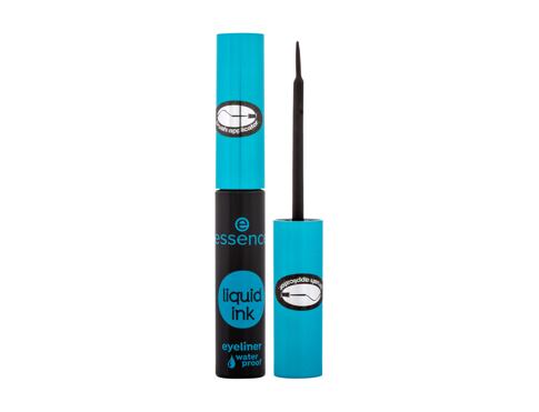 Oční linka Essence Liquid Ink Eyeliner Waterproof 3 ml Black poškozený obal