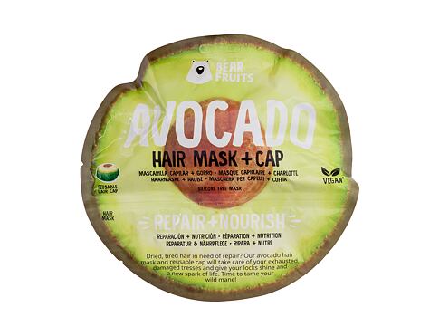 Maska na vlasy Bear Fruits Avocado Hair Mask + Cap 20 ml