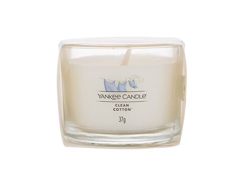 Vonná svíčka Yankee Candle Clean Cotton 37 g poškozený obal