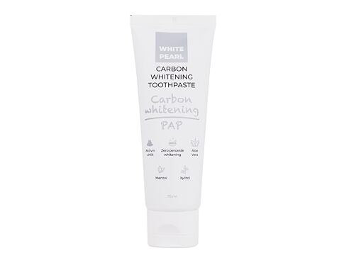 Zubní pasta White Pearl PAP Carbon Whitening Toothpaste 75 ml poškozená krabička