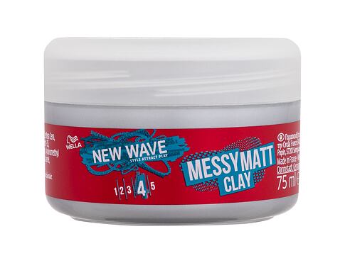 Pro definici a tvar vlasů Wella New Wave Messy Matt Clay 75 ml