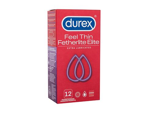 Kondomy Durex Feel Thin Extra Lubricated 12 ks