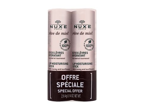 Balzám na rty NUXE Rêve de Miel Lip Moisturising Stick 2x4 g