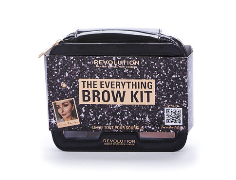 Set a paletka na obočí Makeup Revolution London The Everything Brow Kit 13,8 g Kazeta