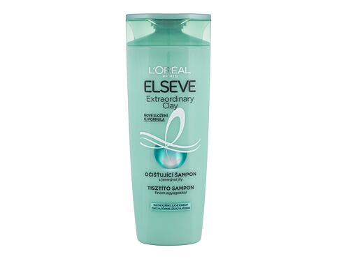 Šampon L'Oréal Paris Elseve Extraordinary Clay Rebalancing Shampoo 400 ml poškozený flakon