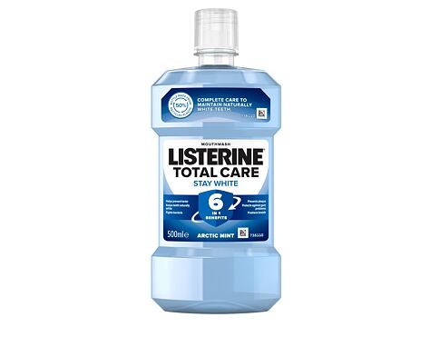Ústní voda Listerine Total Care Stay White Mouthwash 6 in 1 500 ml