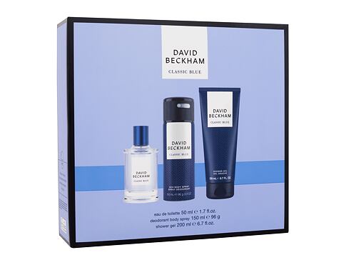 Toaletní voda David Beckham Classic Blue 50 ml poškozená krabička Kazeta