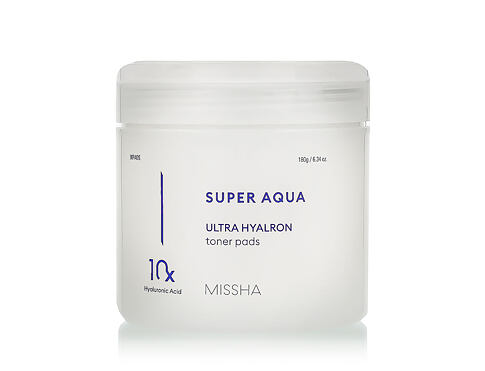 Čisticí ubrousky Missha Super Aqua Ultra Hyalron Toner Pads 90 ks