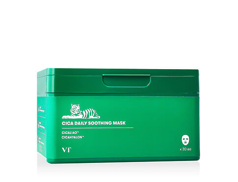 Pleťová maska VT Cosmetics Cica Daily Soothing Mask 30 ks