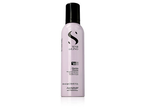 Tužidlo na vlasy ALFAPARF MILANO Semi Di Lino Style & Care Flexible Mousse 250 ml