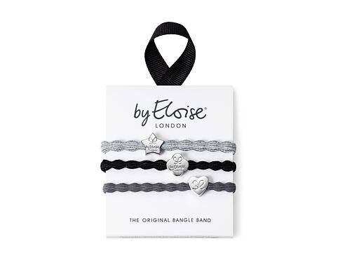 Gumička na vlasy By Eloise London Bangle Set Stylish Silver 1 ks