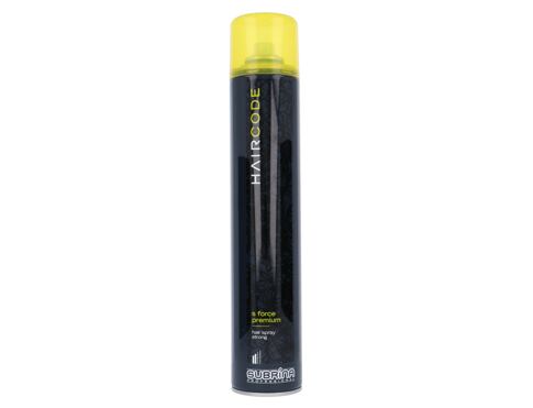 Lak na vlasy Subrina Professional Hair Code S Force Premium 500 ml
