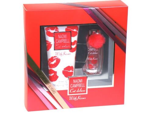 Toaletní voda Naomi Campbell Cat Deluxe With Kisses 15 ml poškozená krabička Kazeta
