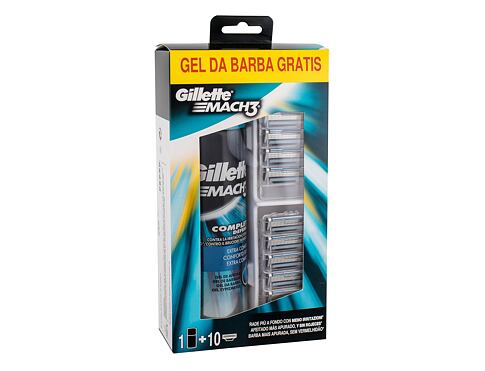 Gel na holení Gillette Mach3 Complete Defense Extra Comfort 200 ml poškozená krabička Kazeta