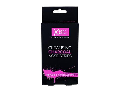 Pleťová maska Xpel Body Care Cleansing Charcoal Nose Strips 6 ks poškozená krabička