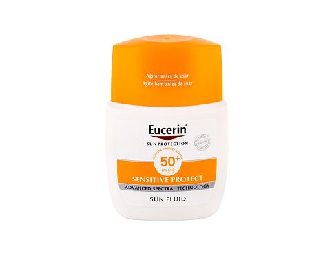 Opalovací přípravek na obličej Eucerin Sun Sensitive Protect Sun Fluid Mattifying SPF50+ 50 ml poškozená krabička