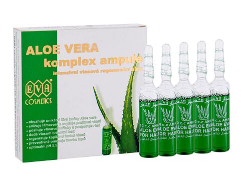 Sérum na vlasy Eva Cosmetics Aloe Vera Complex Hair Care Ampoules 50 ml poškozená krabička