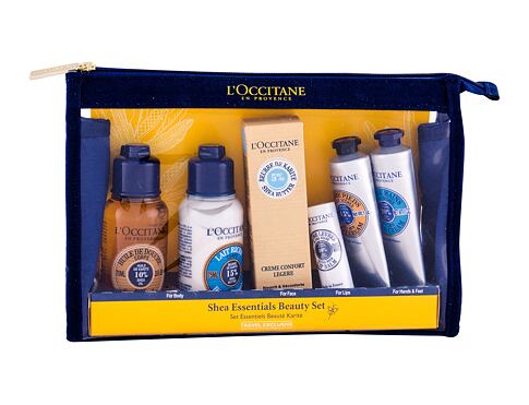 Sprchový olej L'Occitane Shea Butter Essentials Beauty Set 75 ml poškozený obal Kazeta