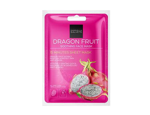 Pleťová maska Gabriella Salvete 15 Minutes Sheet Mask 1 ks Dragon Fruit