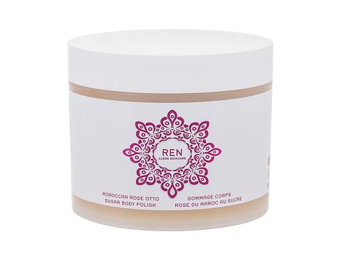 Tělový peeling REN Clean Skincare Moroccan Rose Otto Sugar Body Polish 330 ml