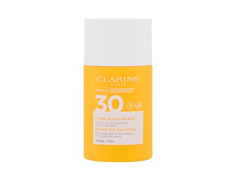 Opalovací přípravek na obličej Clarins Sun Care Mineral SPF30 30 ml poškozená krabička