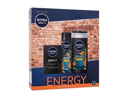 Voda po holení Nivea Men Deep Deep Energy Trio 100 ml Kazeta
