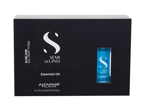 Olej na vlasy ALFAPARF MILANO Semi Di Lino Sublime Essential Oil 12x13 ml poškozená krabička