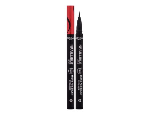 Oční linka L'Oréal Paris Infaillible Grip 36H Micro-Fine Brush Eye Liner 0,4 g 01 Obsidian Black