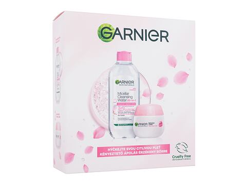 Denní pleťový krém Garnier Skin Naturals Rose Cream Gift Set 50 ml Kazeta