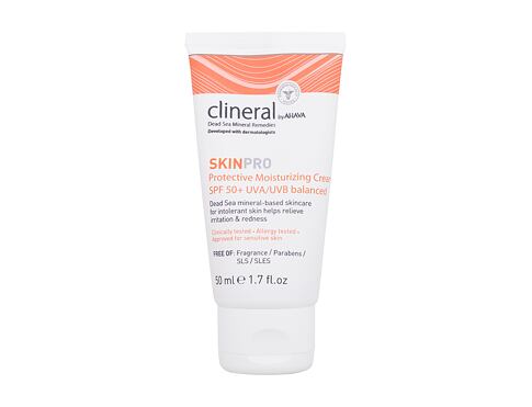 Denní pleťový krém AHAVA Clineral SkinPro Protective Moisturizing Cream SPF50+ 50 ml