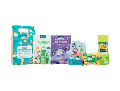 Sprchový gel Kneipp Kids Big Bath Surprise Pirates & Dragon Knights Edition 200 ml poškozená krabička Kazeta