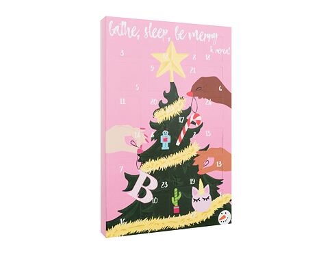 Bomba do koupele Bomb Cosmetics Bathe, Sleep, Be Merry & Repeat Advent Calendar 1 ks poškozená krabička Kazeta