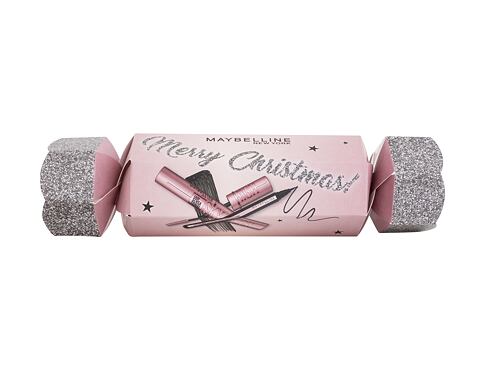 Řasenka Maybelline Merry Christmas! 6 ml 01 Very Black poškozená krabička Kazeta