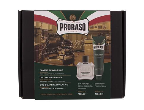Balzám po holení PRORASO Green Classic Shaving Duo 100 ml poškozená krabička Kazeta