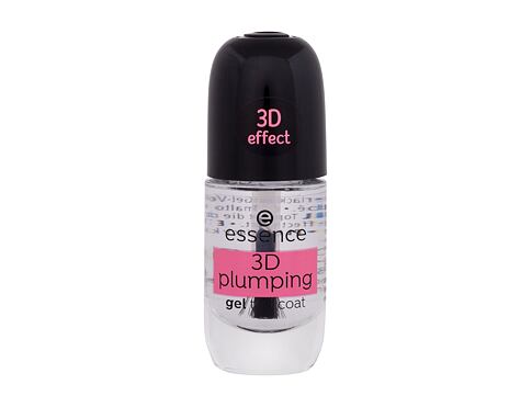 Lak na nehty Essence 3D Plumping Gel Top Coat 8 ml
