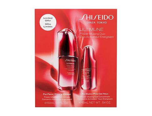 Pleťové sérum Shiseido Ultimune Power Infusing Duo 50 ml poškozená krabička Kazeta