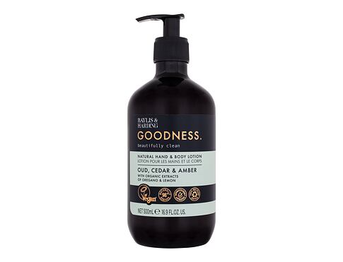 Tělové mléko Baylis & Harding Goodness Oud, Cedar & Amber Natural Hand & Body Lotion 500 ml