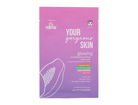 Pleťová maska Dr. PAWPAW Your Gorgeous Skin Glowing Sheet Mask 25 ml