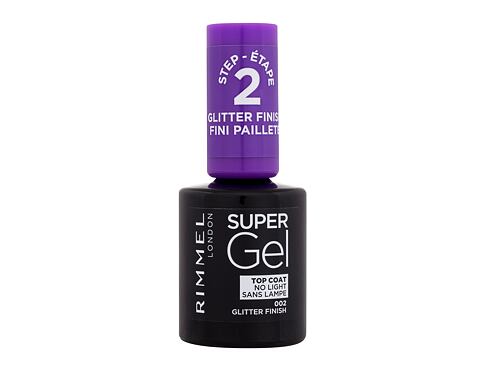 Lak na nehty Rimmel London Super Gel Top Coat 12 ml 002 Glitter Finish
