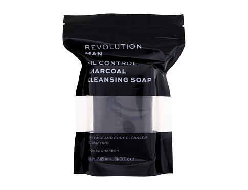 Čisticí mýdlo Revolution Man Oil Control Charcoal Cleansing Soap 200 g
