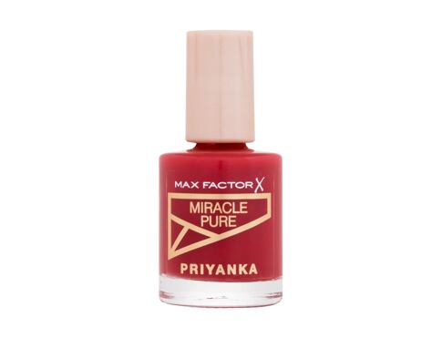 Lak na nehty Max Factor Priyanka Miracle Pure 12 ml 360 Daring Cherry poškozený flakon