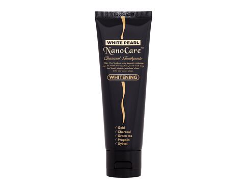 Zubní pasta White Pearl NanoCare Whitening Charcoal Toothpaste 100 g poškozená krabička