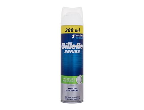 Pěna na holení Gillette Series Sensitive 300 ml poškozený flakon