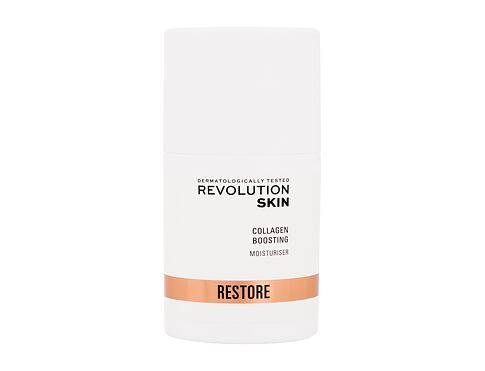 Denní pleťový krém Revolution Skincare Restore Collagen Boosting Moisturiser 50 ml poškozená krabička