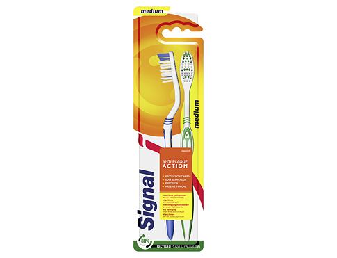 Klasický zubní kartáček Signal Antiplaque Toothbrush Medium 2 ks