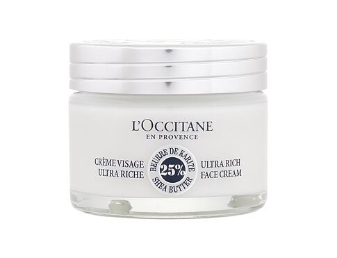Denní pleťový krém L'Occitane Shea Butter Ultra Rich Face Cream 50 ml