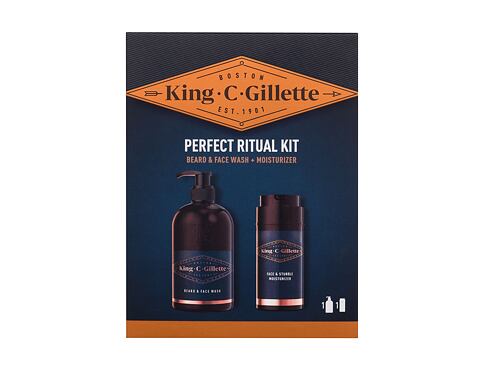 Šampon na vousy Gillette King C. Perfect Ritual Kit 350 ml poškozená krabička Kazeta