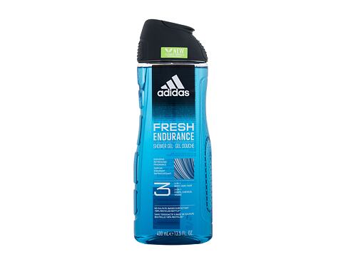 Sprchový gel Adidas Fresh Endurance Shower Gel 3-In-1 New Cleaner Formula 400 ml poškozený flakon
