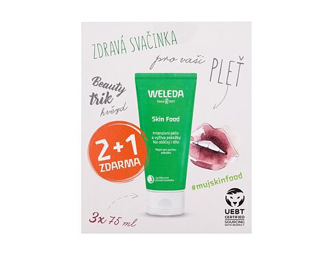 Denní pleťový krém Weleda Skin Food Face & Body 3x75 ml poškozená krabička