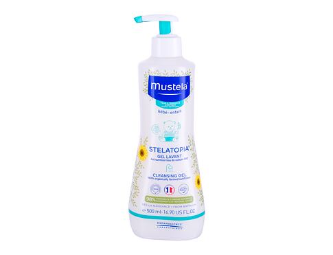 Sprchový gel Mustela Bébé Gentle Cleansing Gel Hair and Body 500 ml poškozený flakon